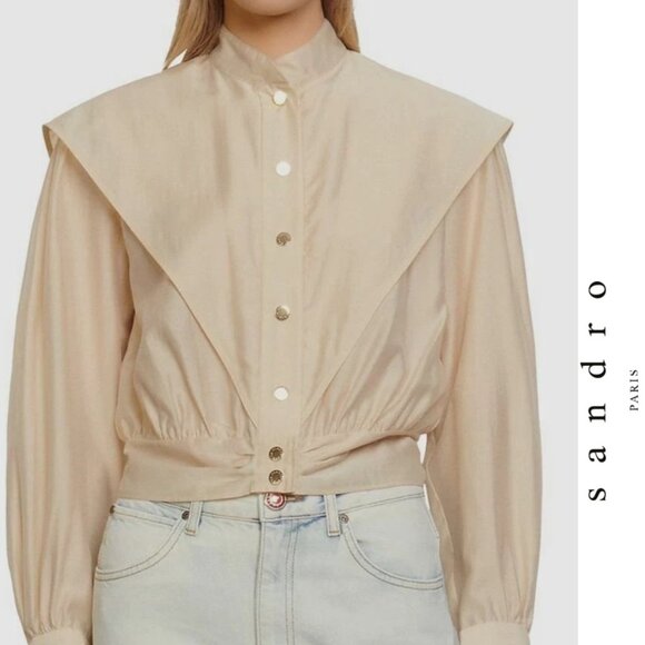 Sandro Paris Blouse Top - Picture 1 of 5